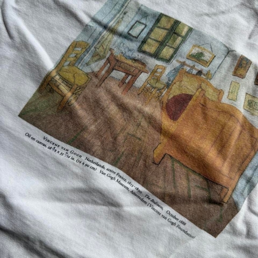 1999 Van Gogh the bed room Museum Amsterdam LACMA Art Tee Size M